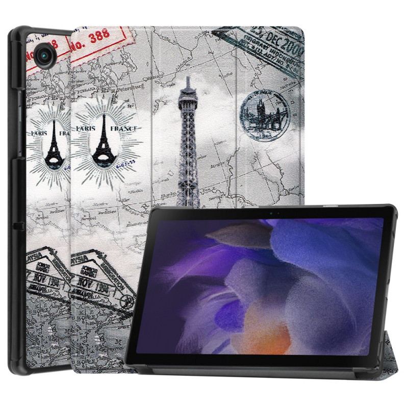 Capa De Celular Para Samsung Galaxy Tab A8 (2021) Torre Eiffel Retrô Reforçada
