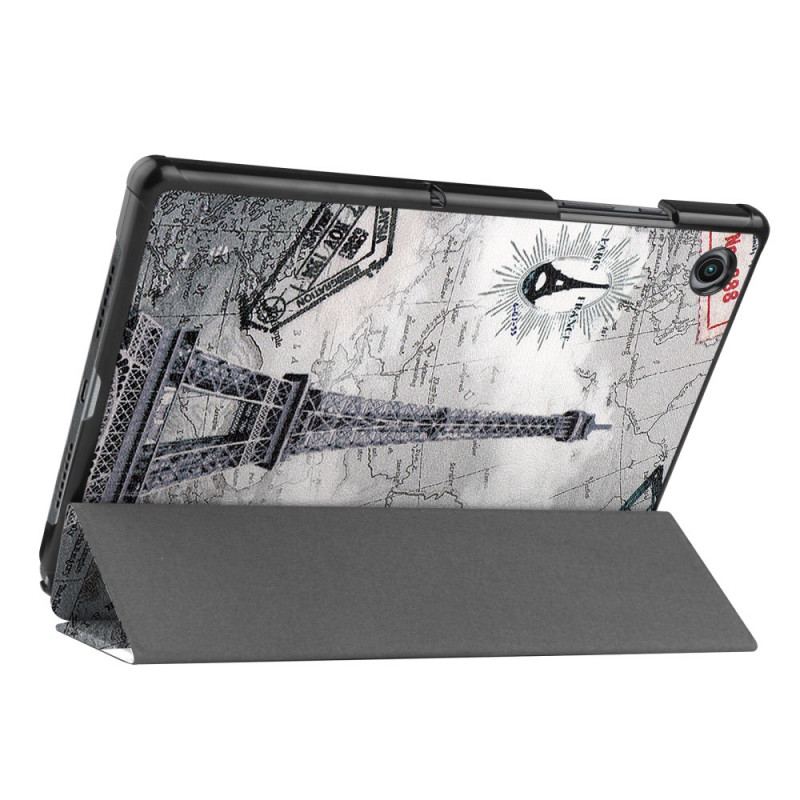 Capa De Celular Para Samsung Galaxy Tab A8 (2021) Torre Eiffel Retrô Reforçada