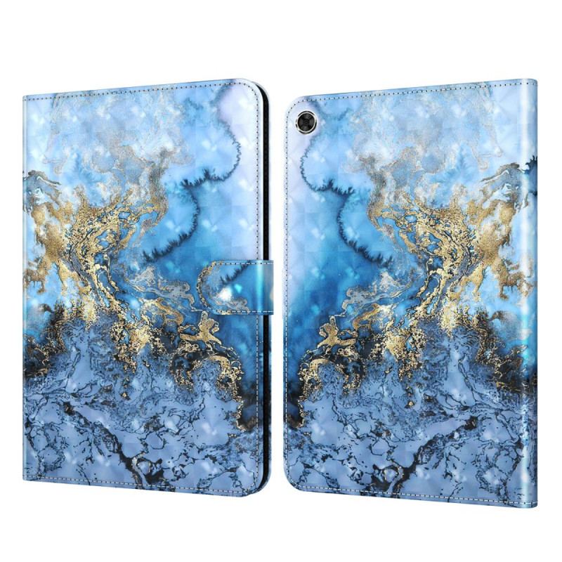 Capa De Couro Para Samsung Galaxy Tab A8 (2021) Mármore