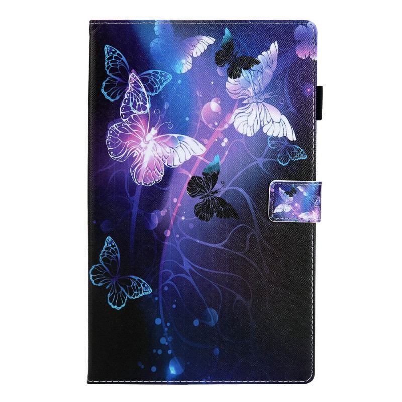 Capa Flip Para Samsung Galaxy Tab A8 (2021) Borboletas Mágicas