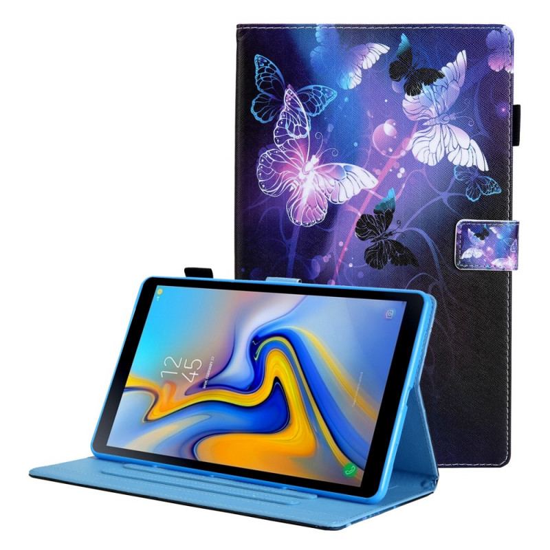 Capa Flip Para Samsung Galaxy Tab A8 (2021) Borboletas Mágicas