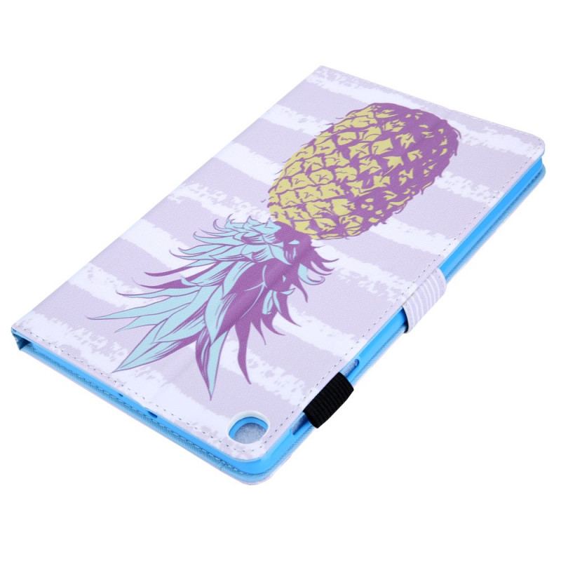 Capa Flip Para Samsung Galaxy Tab A8 (2021) Desenho De Abacaxi