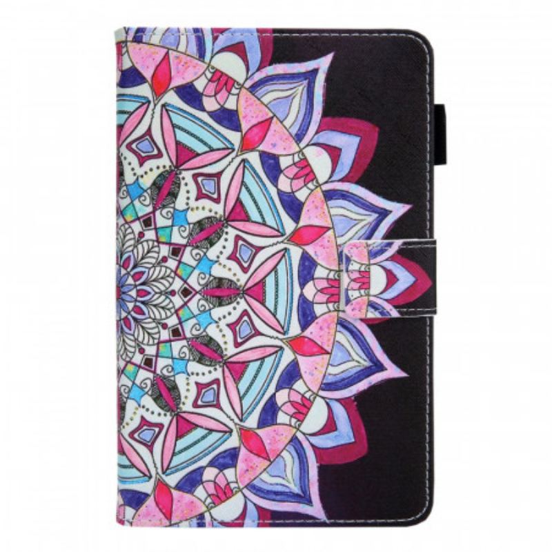 Capa Flip Para Samsung Galaxy Tab A8 (2021) Mandala Gráfica