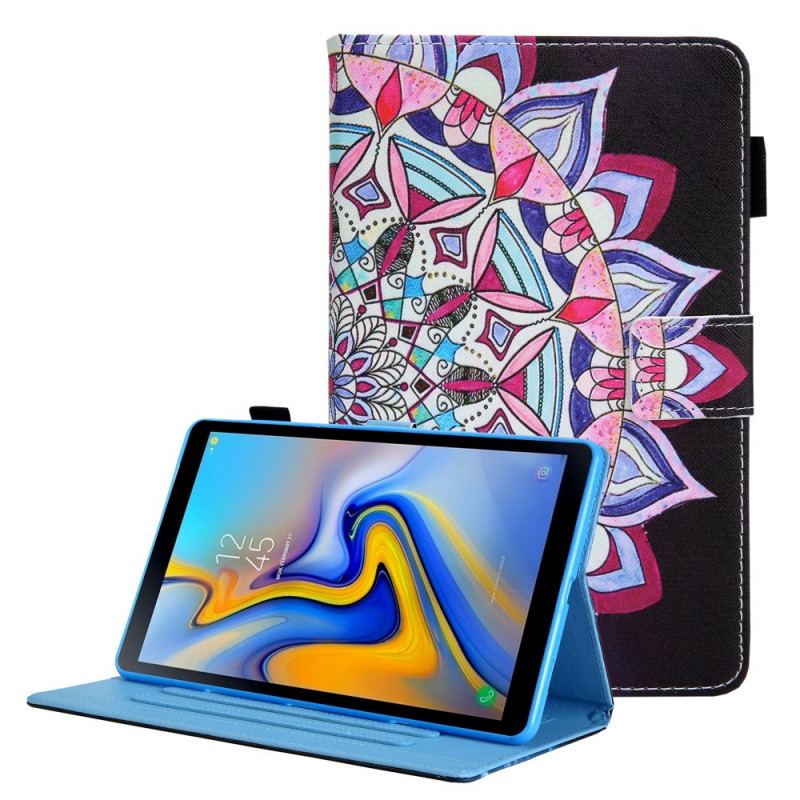 Capa Flip Para Samsung Galaxy Tab A8 (2021) Mandala Gráfica