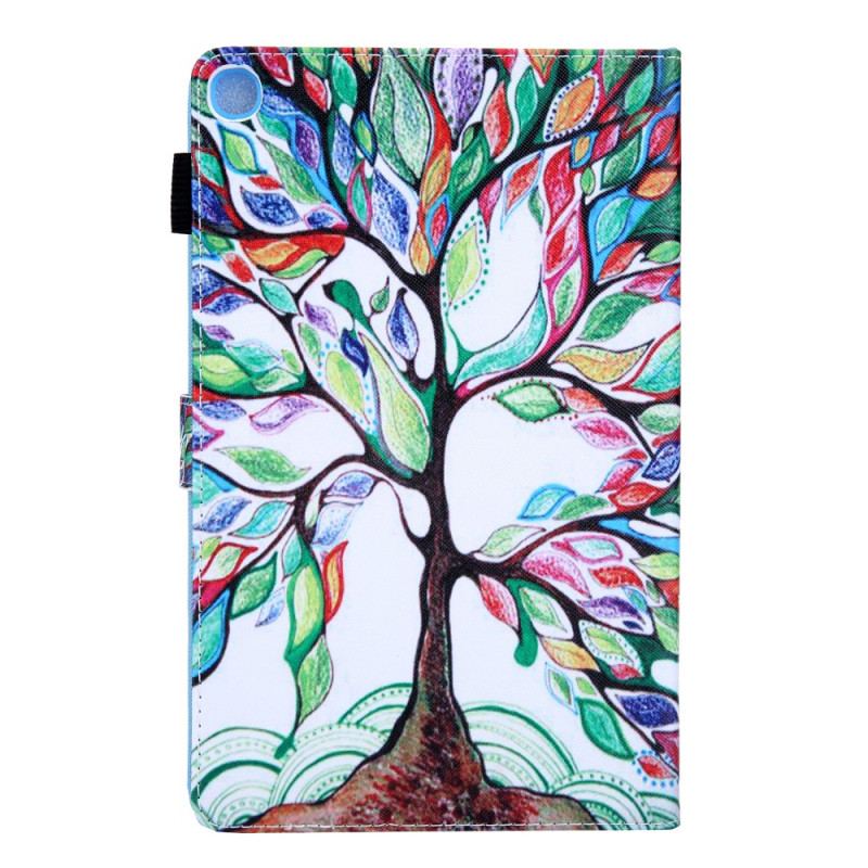 Capa Folio Para Samsung Galaxy Tab A8 (2021) Árvore Multicolorida