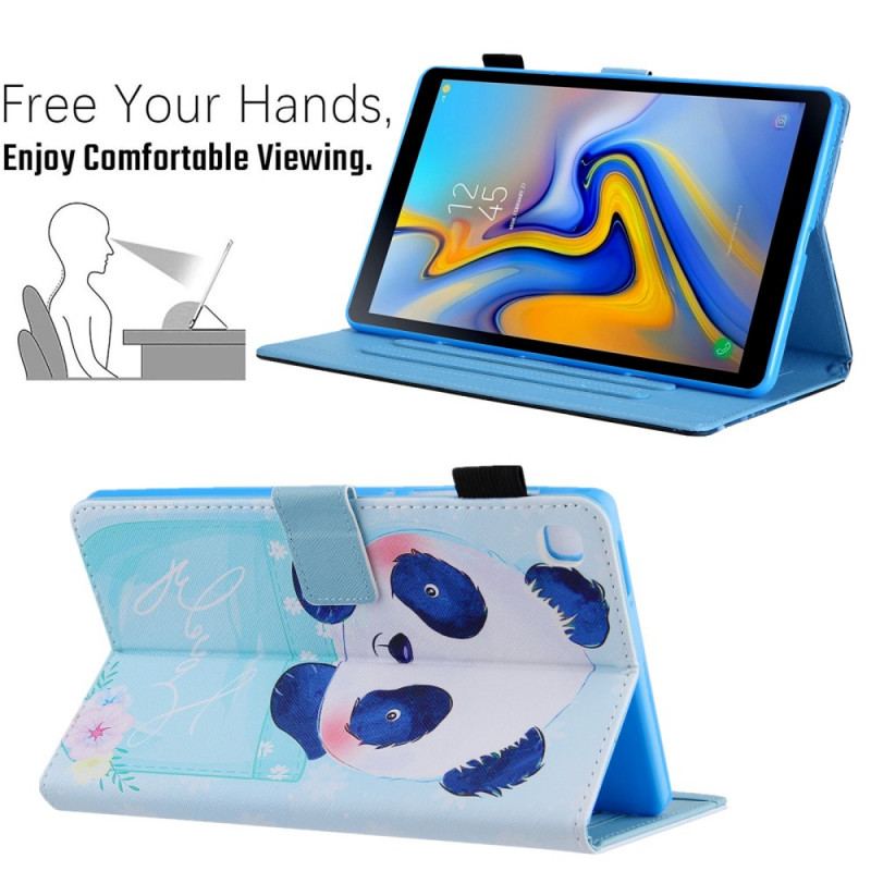 Capa Folio Para Samsung Galaxy Tab A8 (2021) Panda Fofo