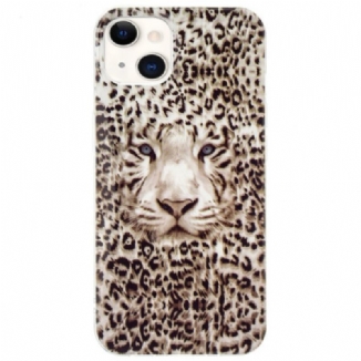 Capa De Celular Para iPhone 15 Plus Leopardo Fluorescente