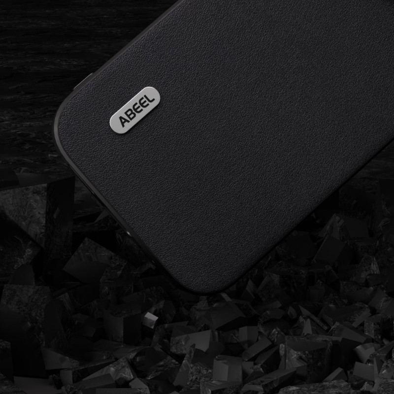 Capa Para iPhone 15 Plus Couro Napa Verdadeiro Abeel