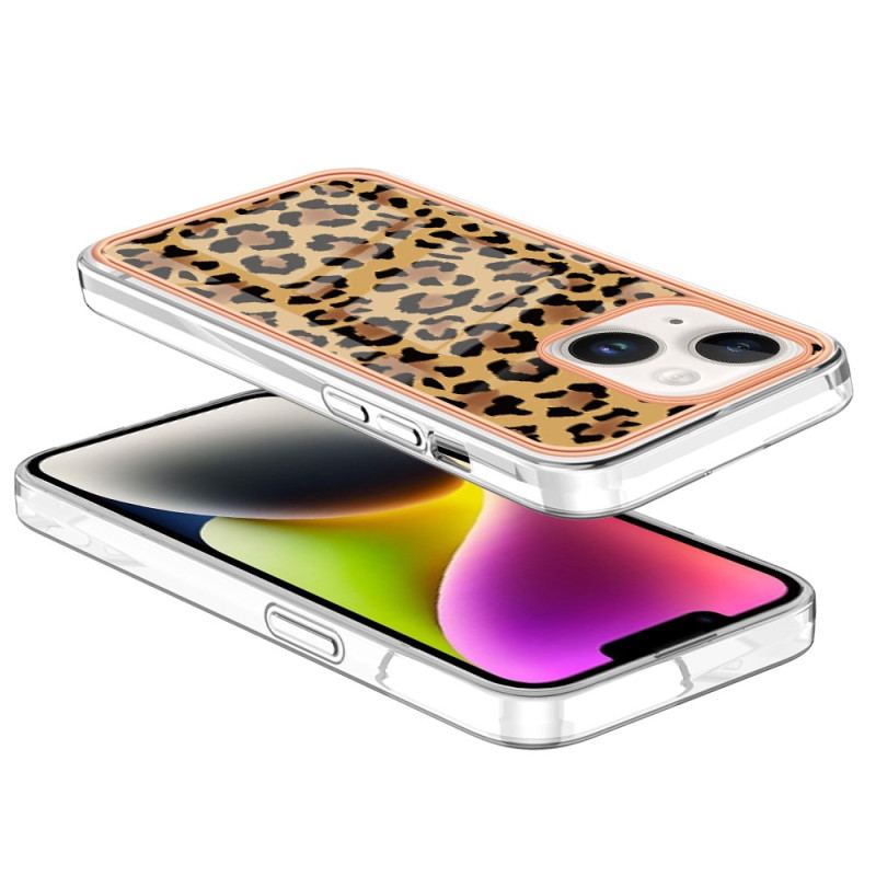 Capa Para iPhone 15 Plus Leopardo