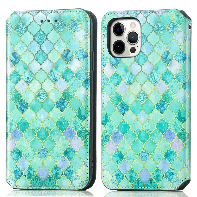 Capa De Celular Para iPhone 13 Pro Max Flip Padrão Colorido Surpreendente
