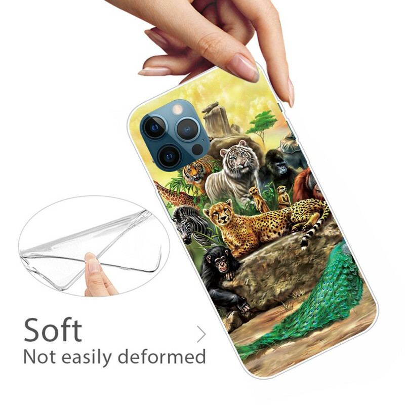 Capa Para iPhone 13 Pro Max Animais Do Safári