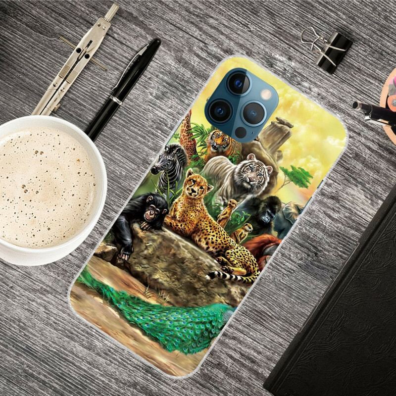 Capa Para iPhone 13 Pro Max Animais Do Safári