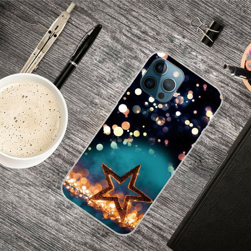 Capa Para iPhone 13 Pro Max Estrela Flexível