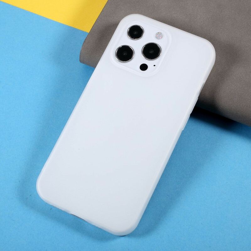 Capa Para iPhone 13 Pro Max Fosco De Silicone Flexível