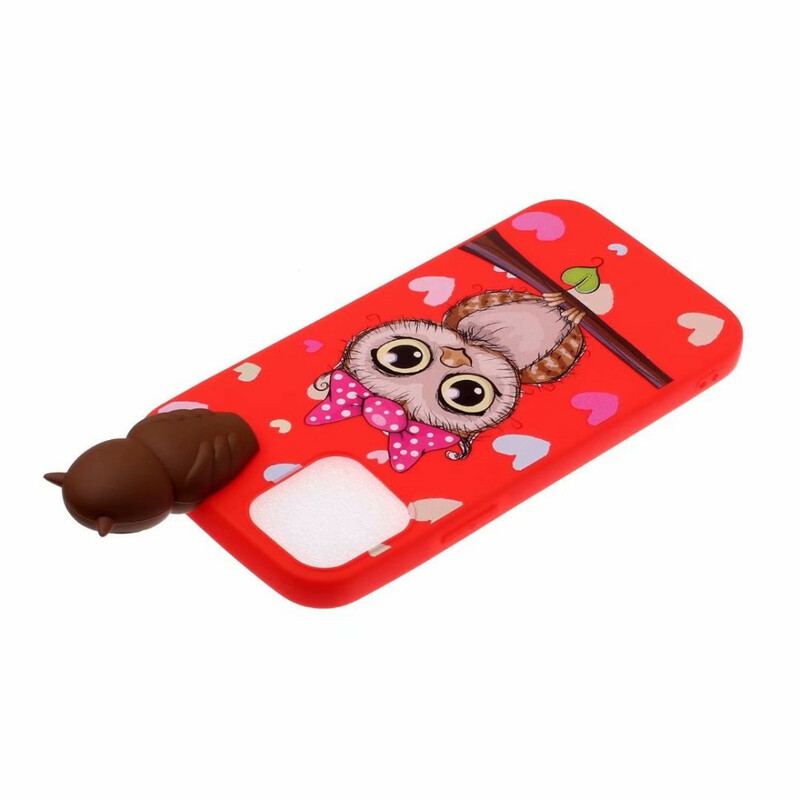 Capa Para iPhone 13 Pro Max Senhorita Coruja 3d
