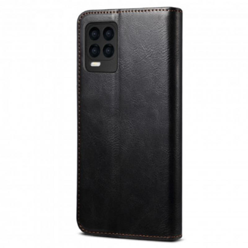 Capa De Celular Para Realme 8 / 8 Pro Flip Couro Sintético Encerado