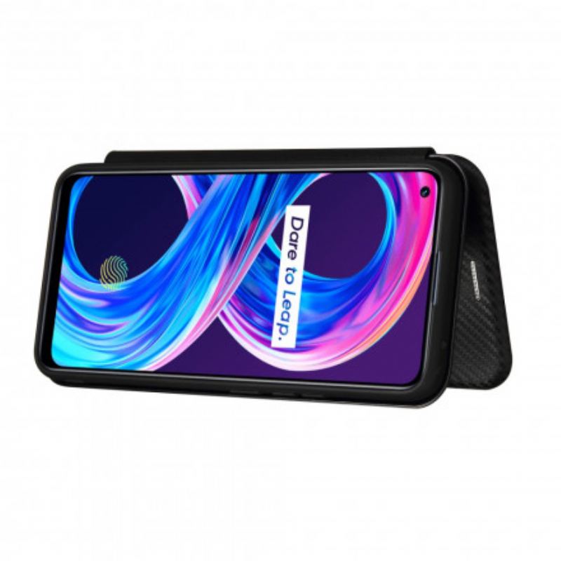 Capa De Celular Para Realme 8 / 8 Pro Flip Silicone De Carbono Colorido