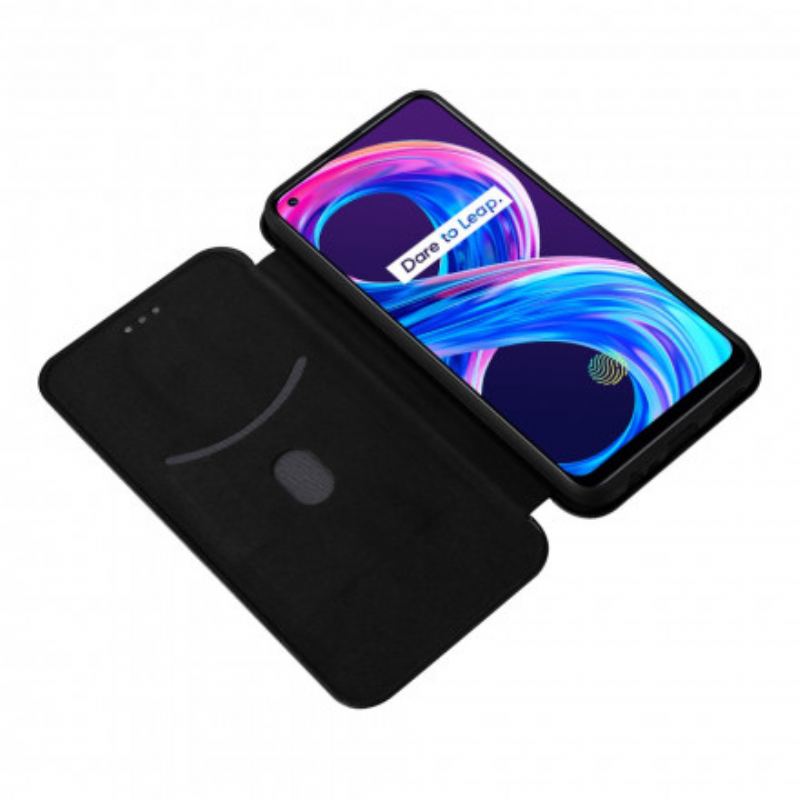 Capa De Celular Para Realme 8 / 8 Pro Flip Silicone De Carbono Colorido