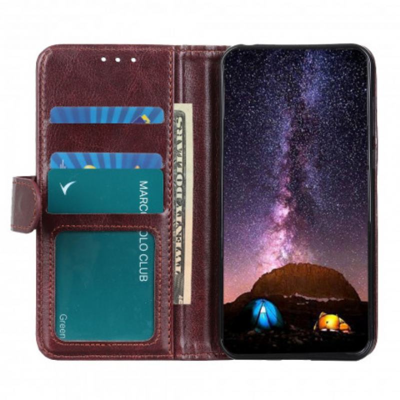 Capa De Couro Para Realme 8 / 8 Pro Frozen Finesse