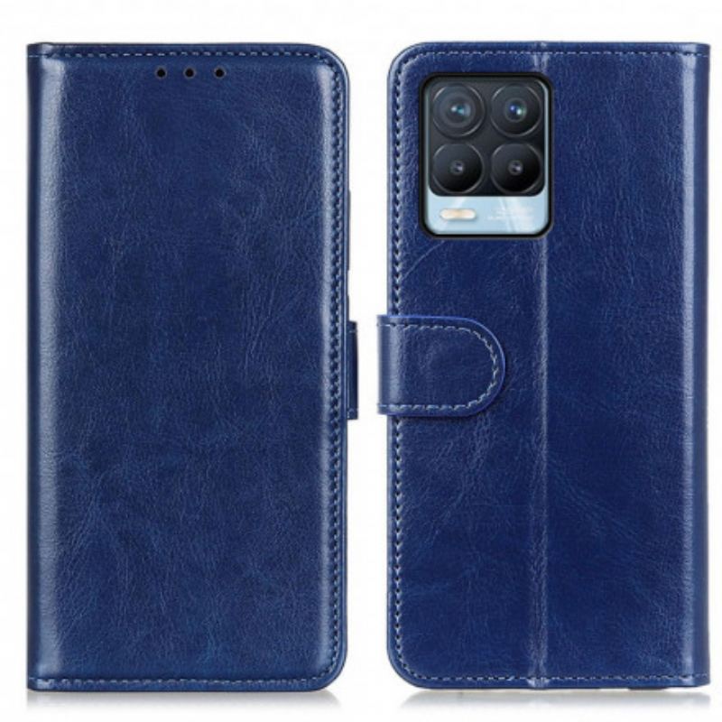 Capa De Couro Para Realme 8 / 8 Pro Frozen Finesse