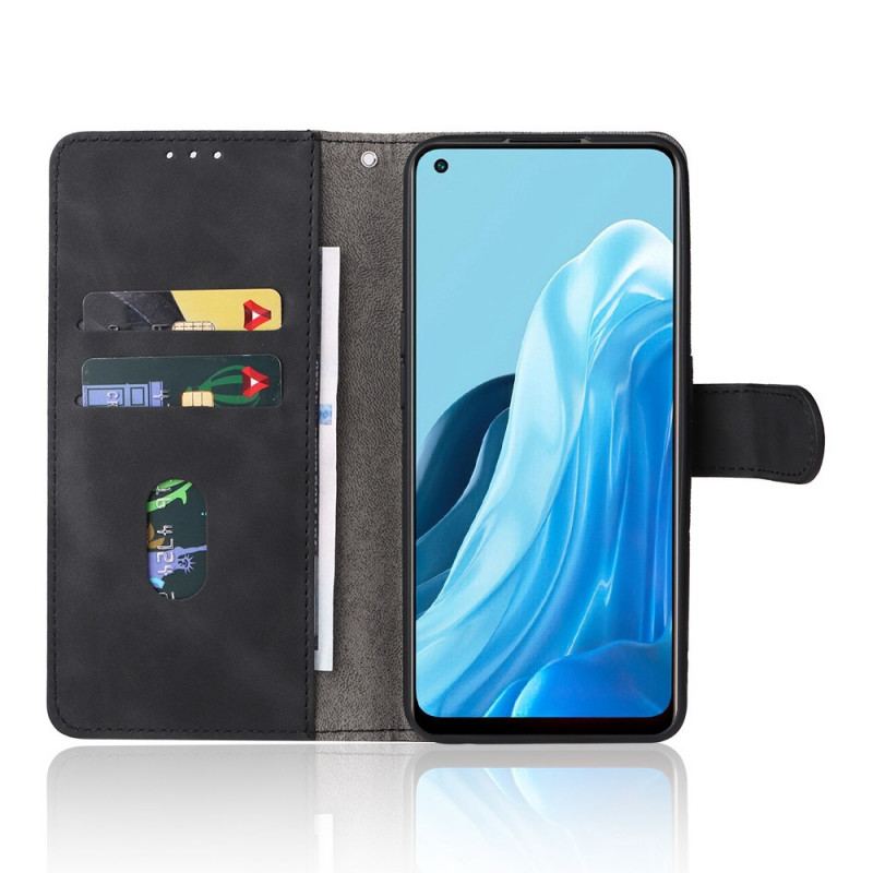 Capa De Couro Para Oppo Find X5 Lite De Cordão Alça De Efeito De Couro Liso