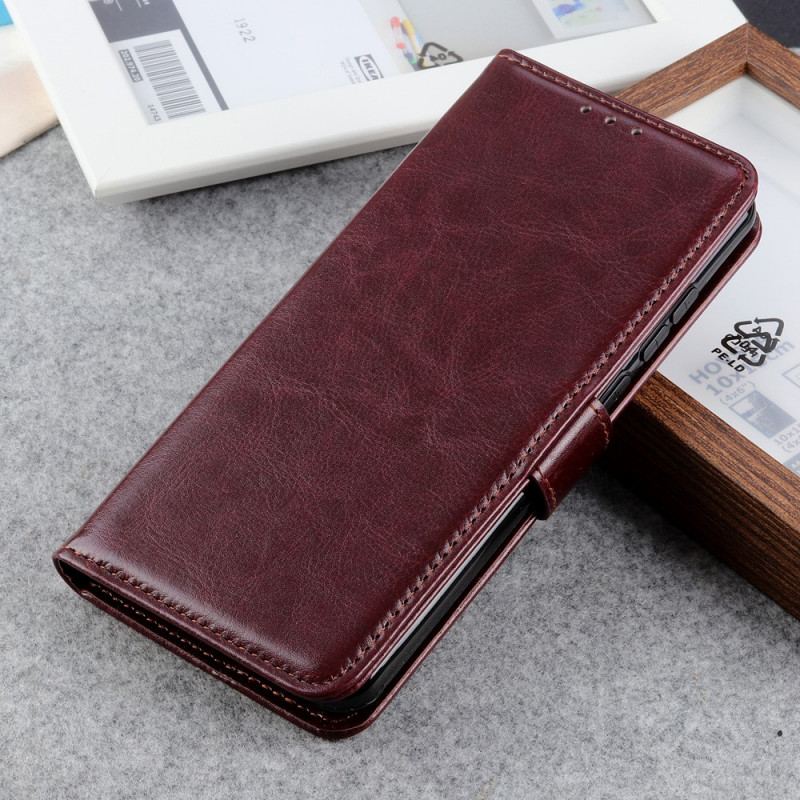 Capa De Couro Para Oppo Find X5 Lite Frozen Finesse