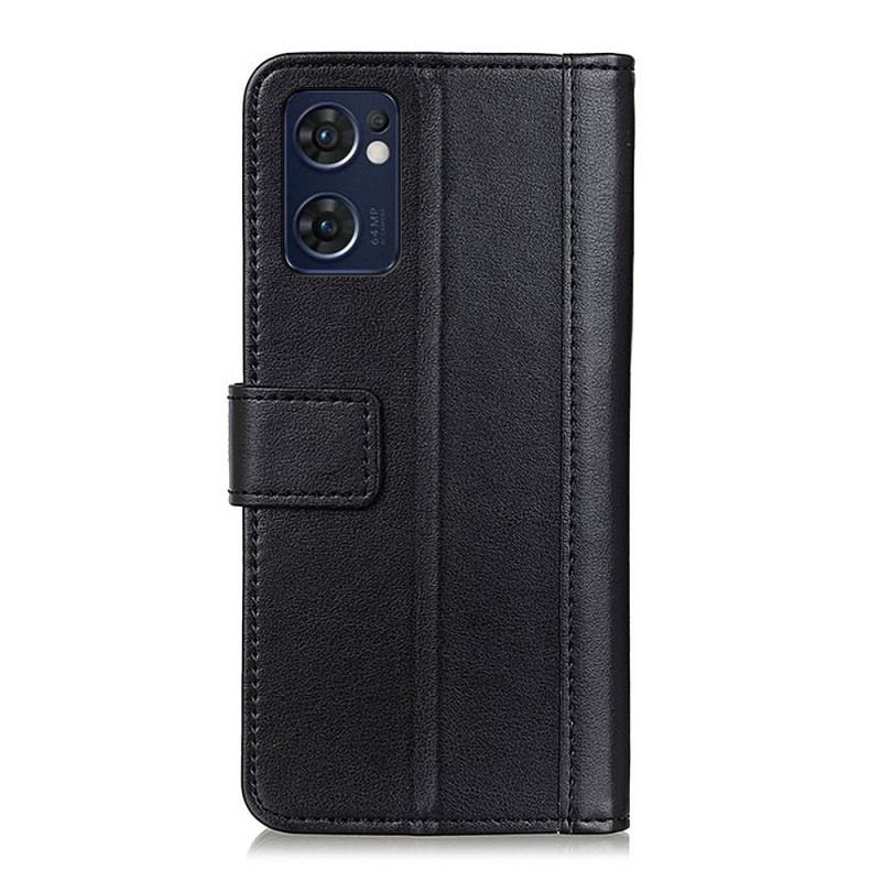Capa De Couro Para Oppo Find X5 Lite Couro Rachado Versão Colorida