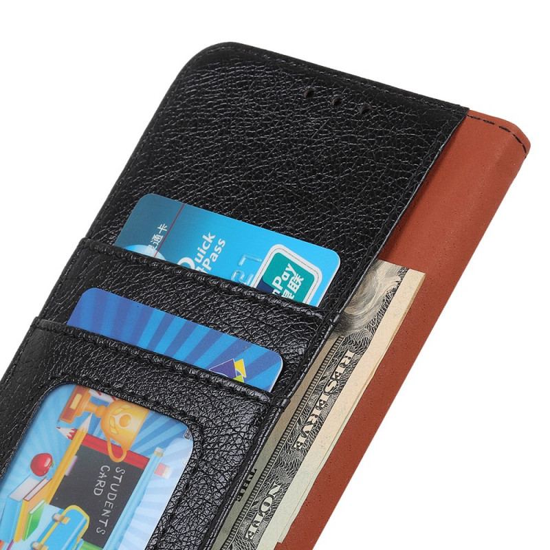Capa Em Pele Para Oppo Find X5 Lite Couro Napa Rachado
