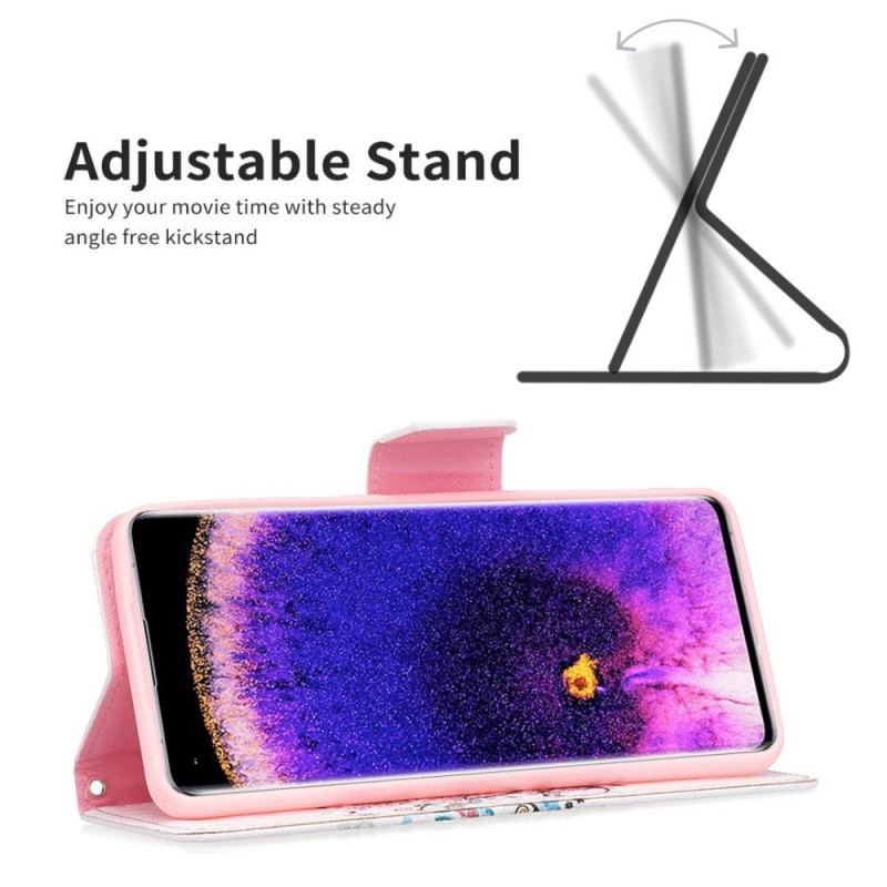 Capa Flip Para Oppo Find X5 Lite Árvore Florida