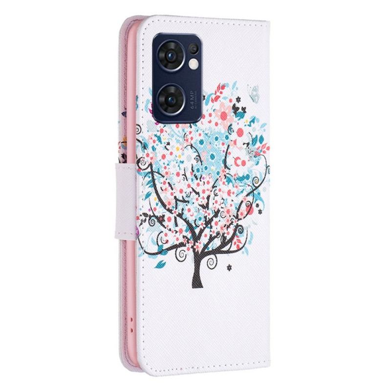 Capa Flip Para Oppo Find X5 Lite Árvore Florida