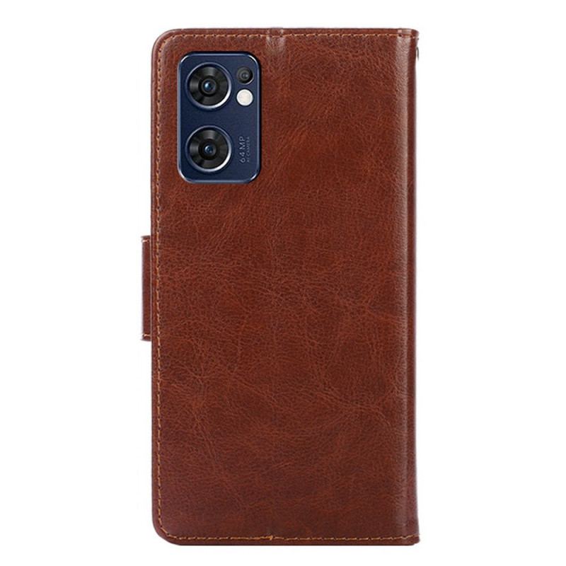Capa Flip Para Oppo Find X5 Lite De Couro Aba Magnética Colorida
