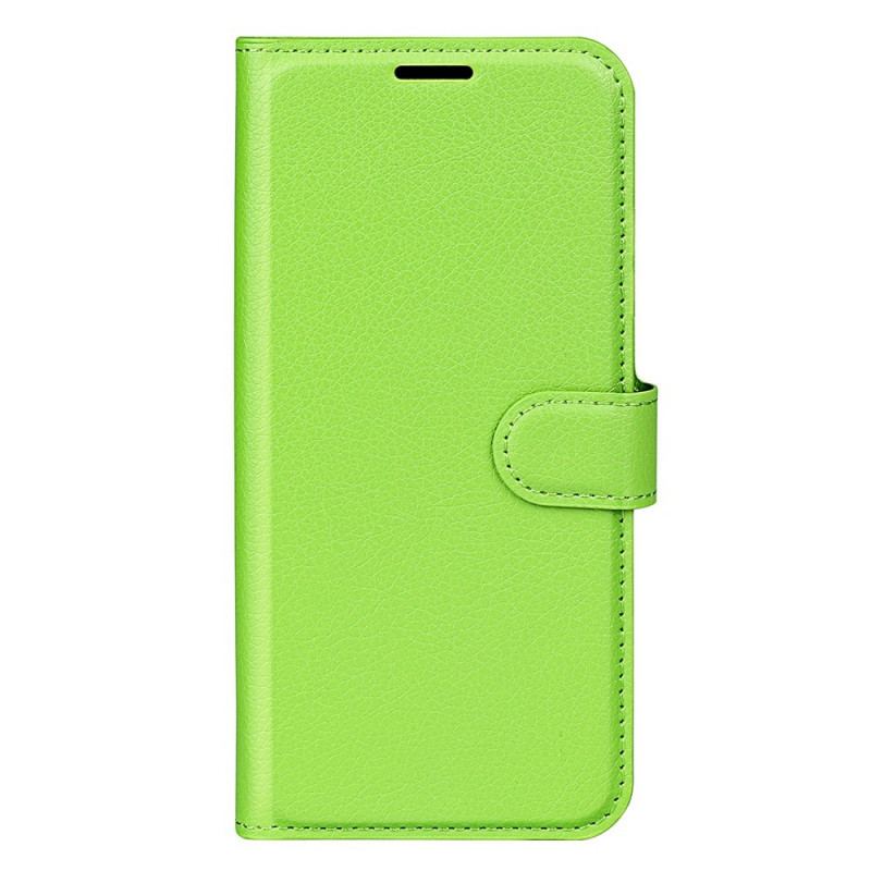 Capa Flip Para Oppo Find X5 Lite Couro Sintético De Lichia Clássico