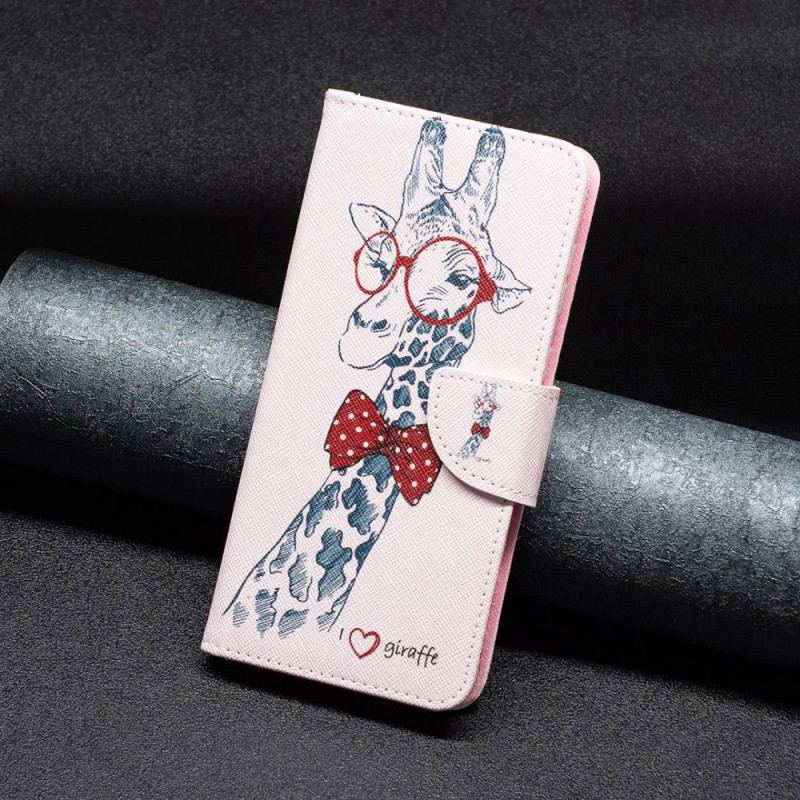 Capa Flip Para Oppo Find X5 Lite Girafa Inteligente