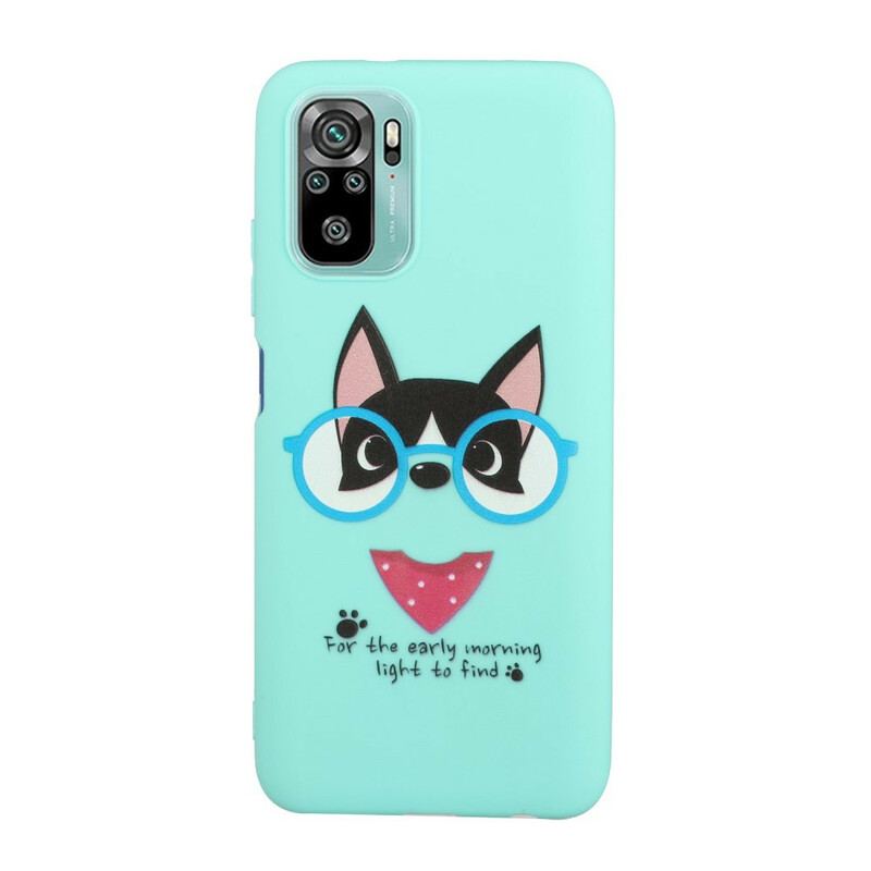 Capa De Celular Para Xiaomi Redmi Note 10 / 10S Cachorro Com Beijo De Cordão
