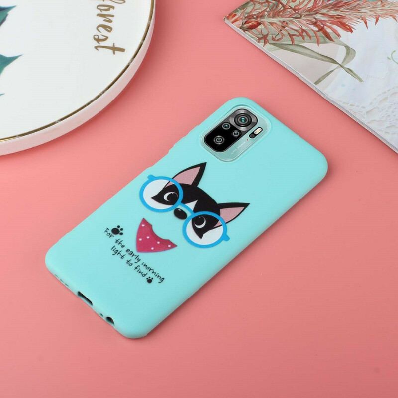 Capa De Celular Para Xiaomi Redmi Note 10 / 10S Cachorro Com Beijo De Cordão
