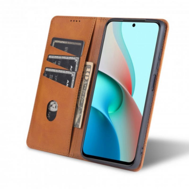 Capa De Celular Para Xiaomi Redmi Note 10 / 10S Flip Estilo De Couro Azns