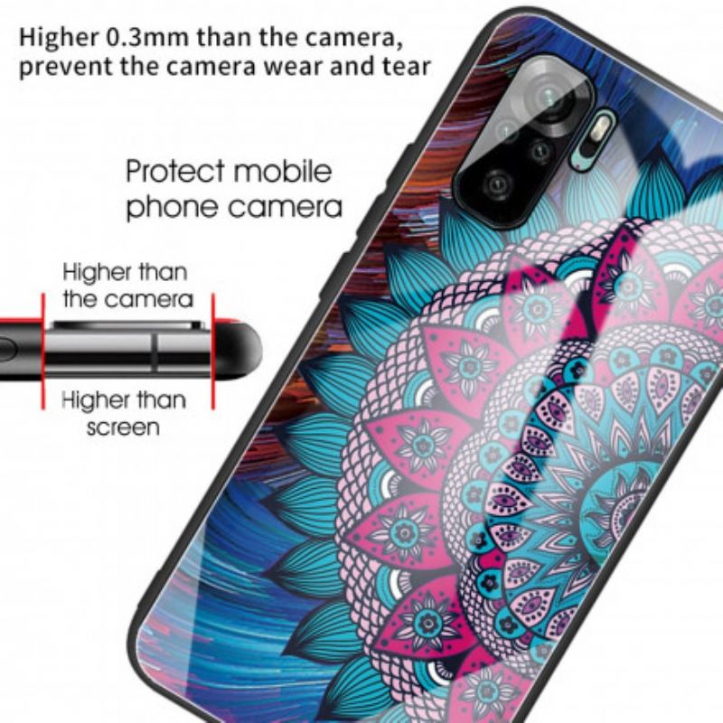 Capa De Celular Para Xiaomi Redmi Note 10 / 10S Mandala Vidro Temperado