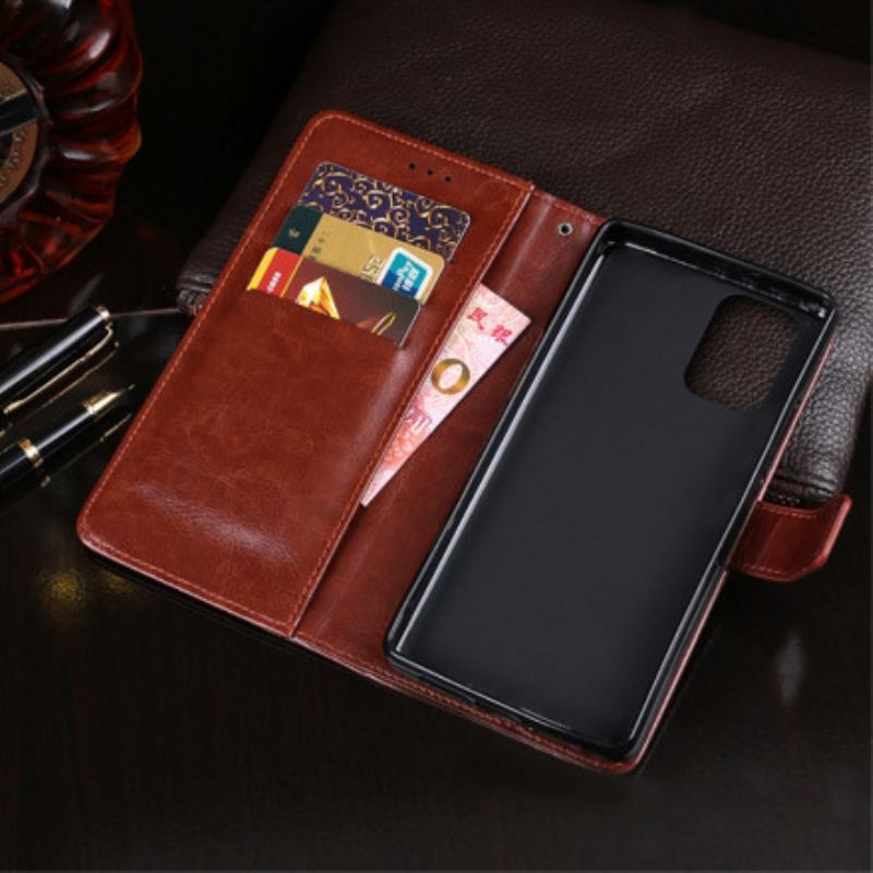 Capa De Couro Para Xiaomi Redmi Note 10 / 10S Imitação De Couro Idewei