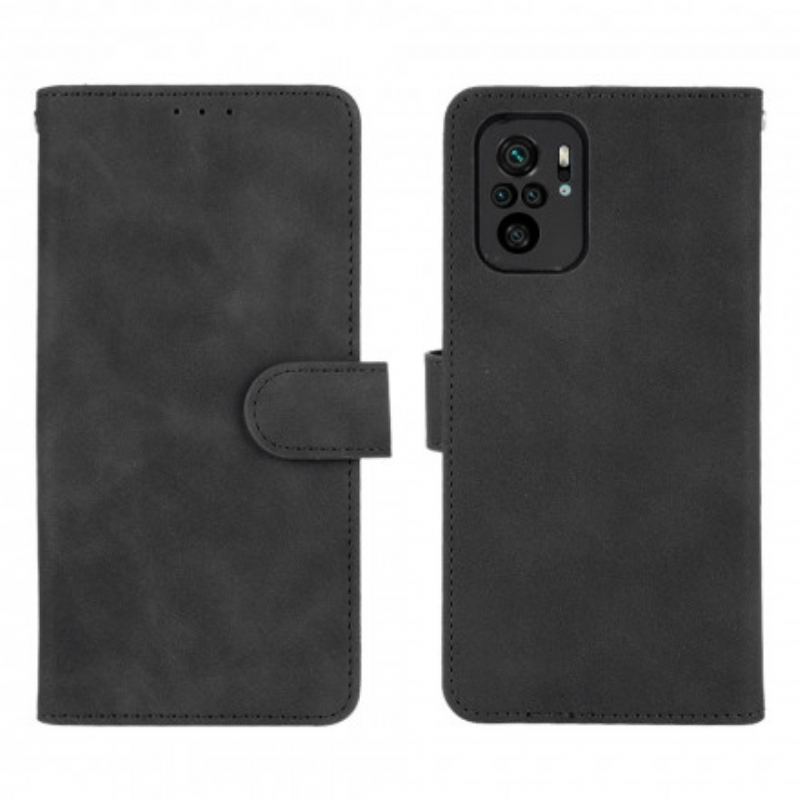 Capa Em Pele Para Xiaomi Redmi Note 10 / 10S Toque De Pele