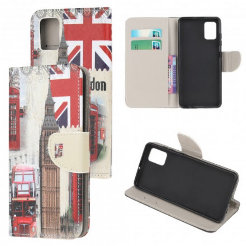 Capa Em Pele Para Xiaomi Redmi Note 10 / 10S Vida Em Londres