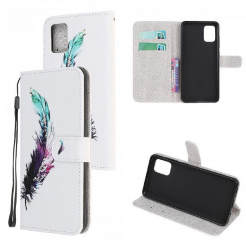 Capa Flip Para Xiaomi Redmi Note 10 / 10S De Cordão Pena Com Cordão