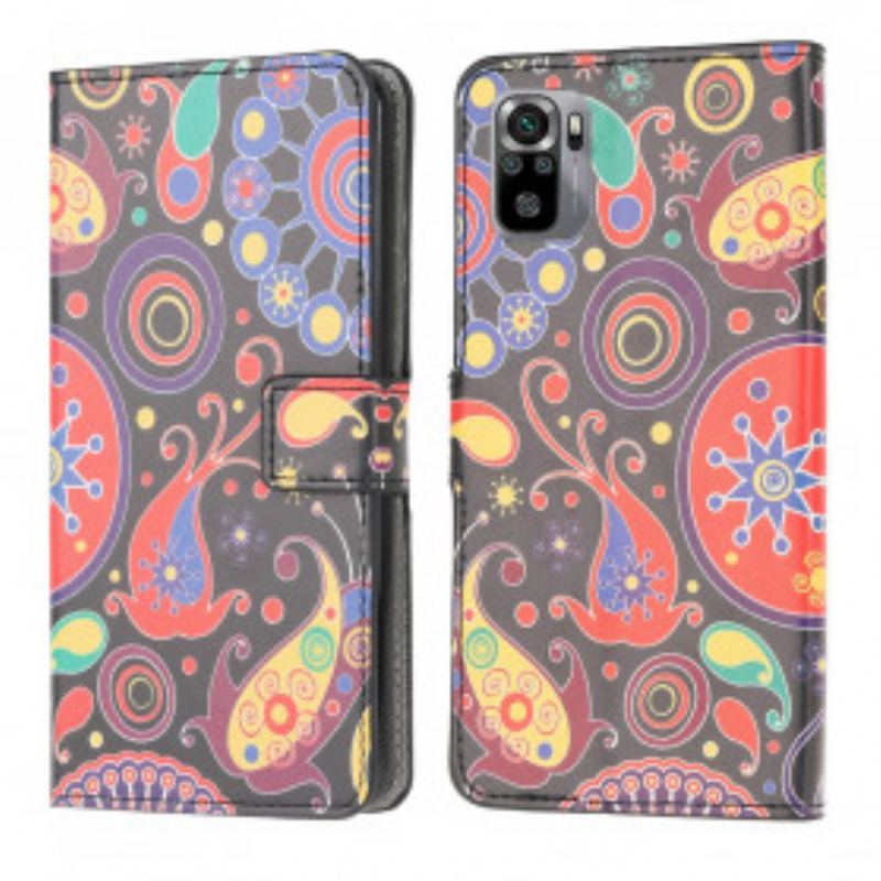 Capa Flip Para Xiaomi Redmi Note 10 / 10S Design Da Galáxia