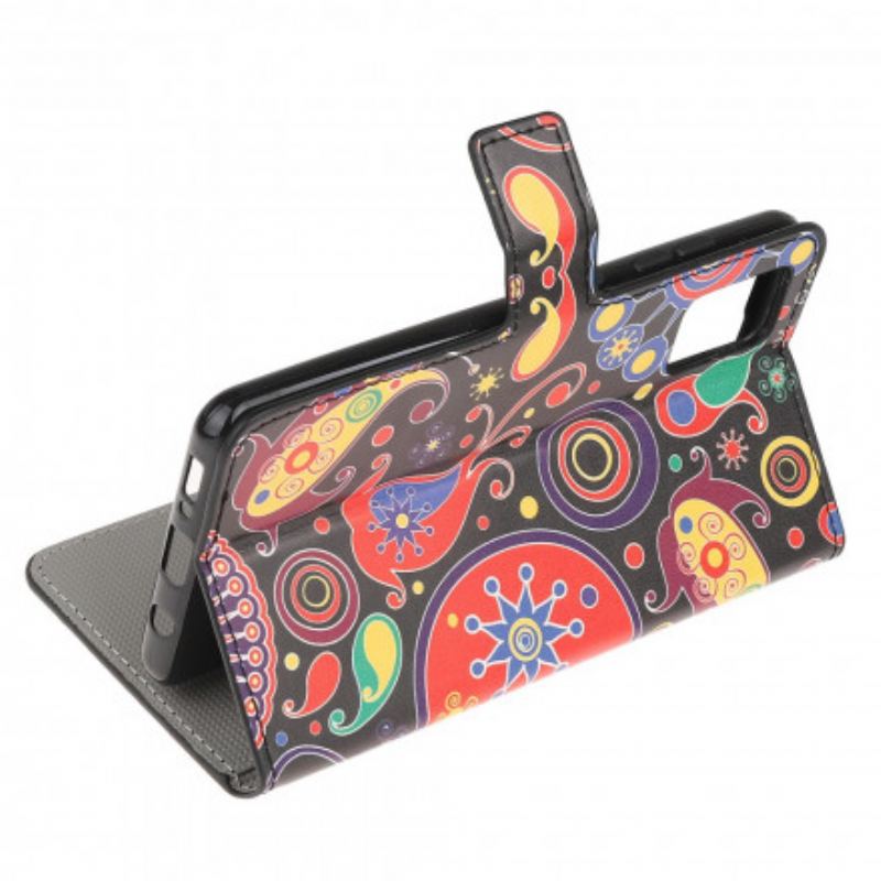 Capa Flip Para Xiaomi Redmi Note 10 / 10S Design Da Galáxia
