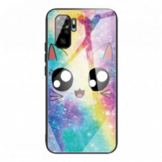 Capa Para Xiaomi Redmi Note 10 / 10S Gato De Vidro Temperado