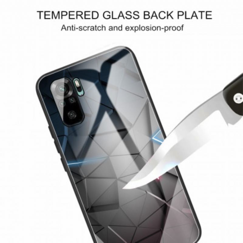 Capa Para Xiaomi Redmi Note 10 / 10S Geometria Do Vidro Temperado