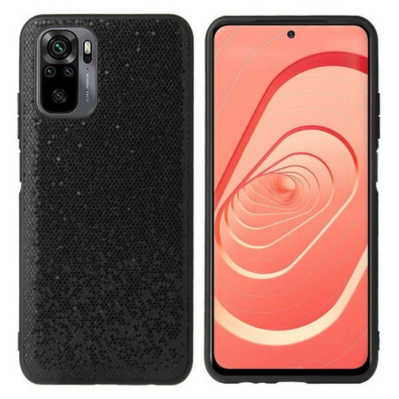 Capa Para Xiaomi Redmi Note 10 / 10S Lantejoulas Pretas