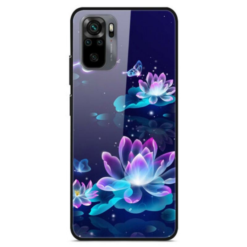 Capa Para Xiaomi Redmi Note 10 / 10S Nenúfares De Vidro Temperado