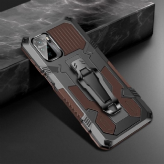 Capa Para Xiaomi Redmi Note 10 / 10S Robô Com Clipe De Cinto