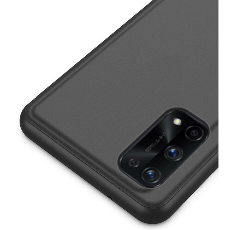 Capa De Celular Para Realme 7 Pro Espelho E Couro Sintético