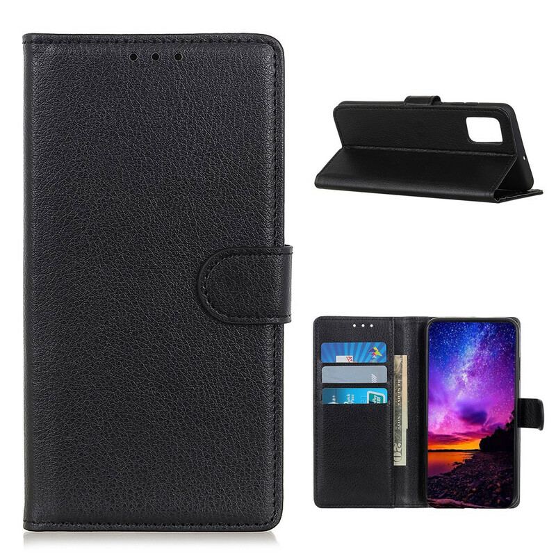 Capa Em Pele Para Realme 7 Pro Tradicionalmente Lichia